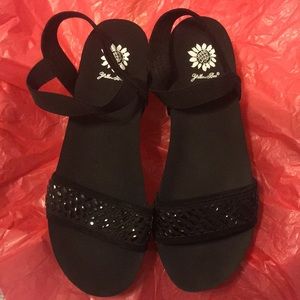 Yellow Box strap sandals